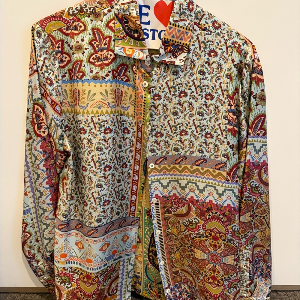 Multicolor Paisley etro blouse